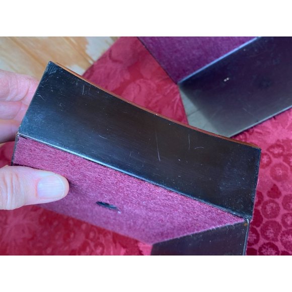 Vintage Delta (upper case) Symbol Triangle Weighted Bookends Pair 2lbs. Each Bro - Picture 11 of 16